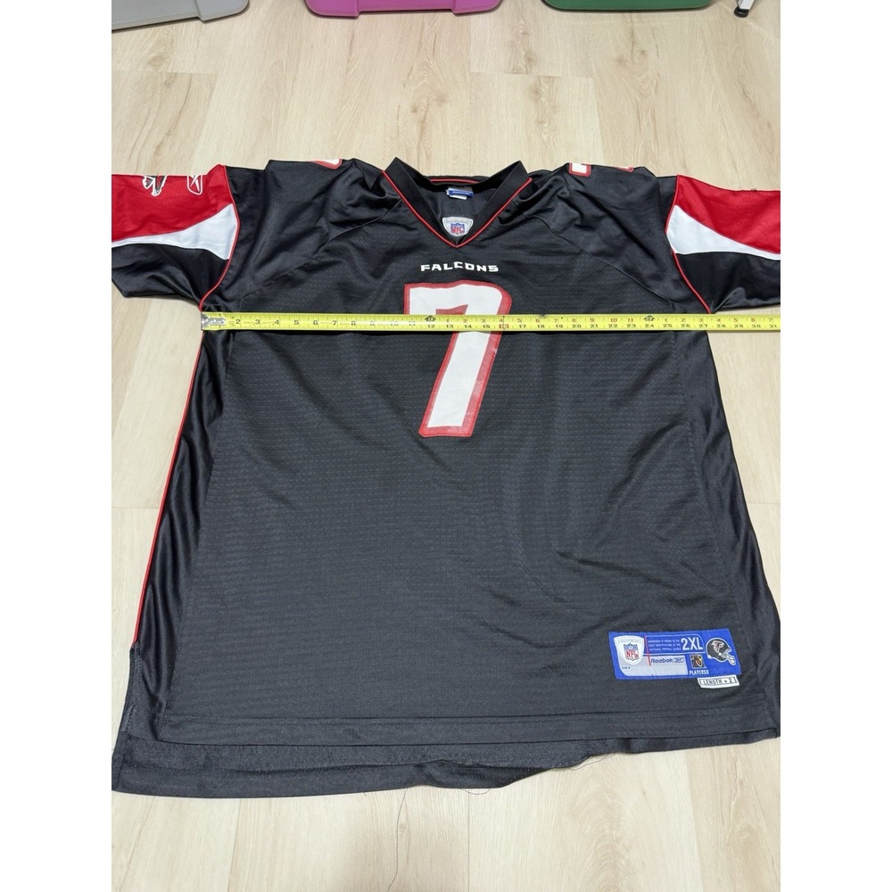 Reebok Atlanta Falcons Men's 2XL Mike Vick #7 Football Jersey NFL Mesh Black - Picture 3 of 7